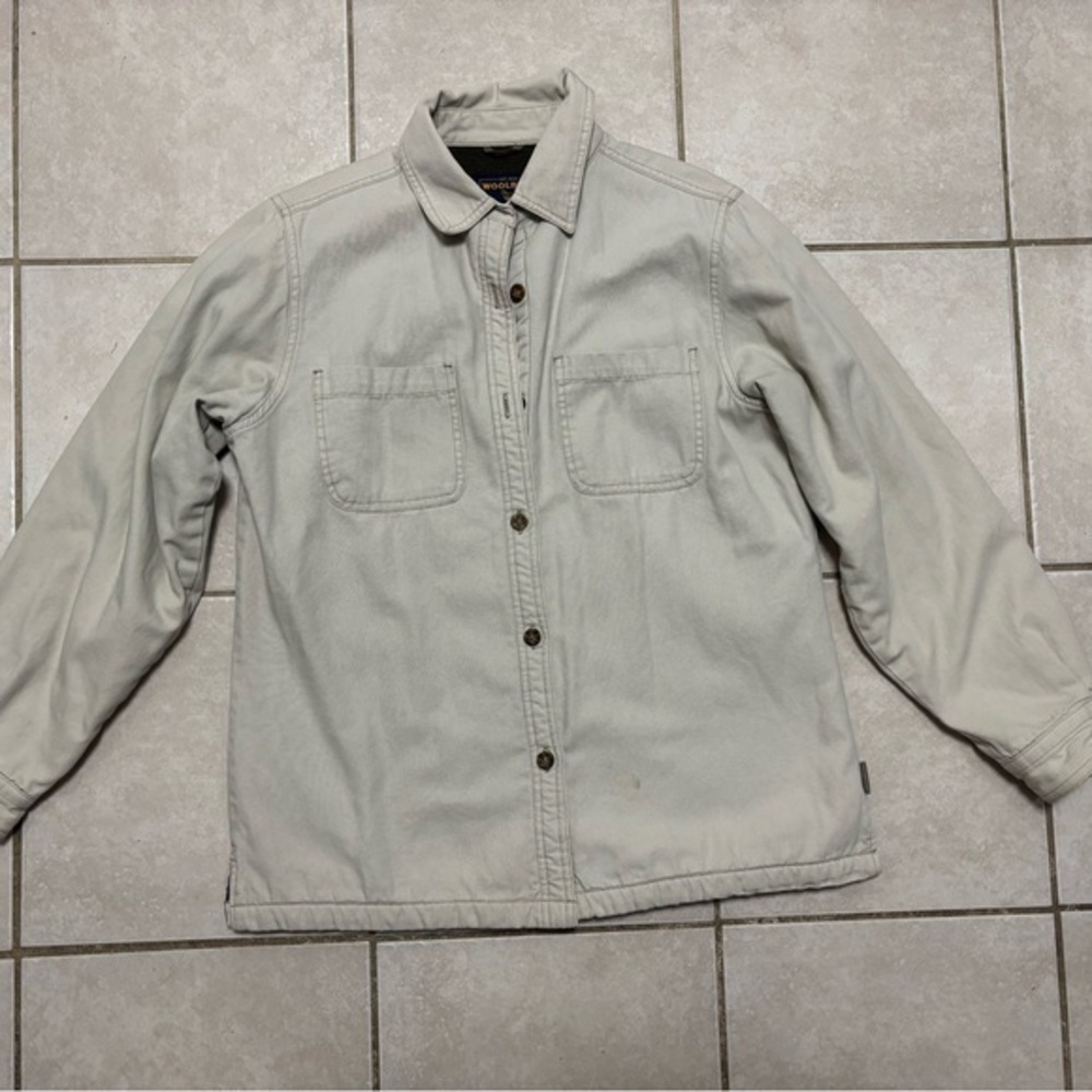 Woolrich women’s  shirt jacket fleece lining size M